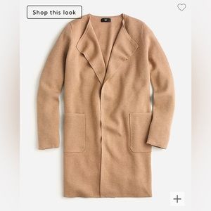 J. Crew 365 Juliette collarless sweater-blazer small